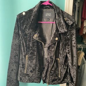 Velvet Moto Jacket